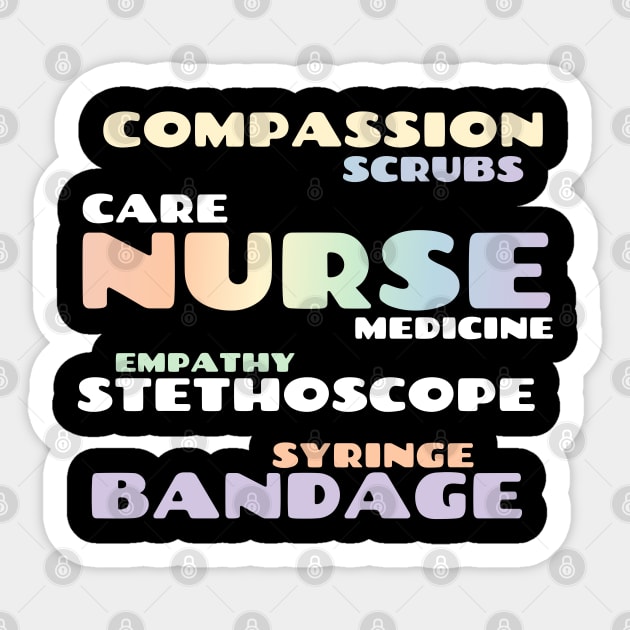 Nurses - heroes of modern times Sticker by MedicineIsHard